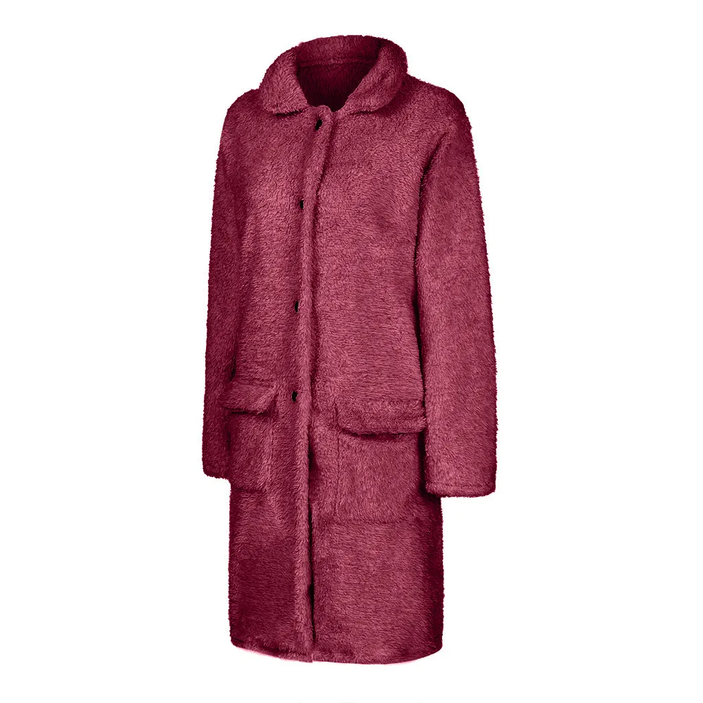 Manteau femme abrigo mujer шерстяное пальто женское повседневное с длинным рукавом женская верхняя одежда пальто свитер зимнее пальто женские топы casaco