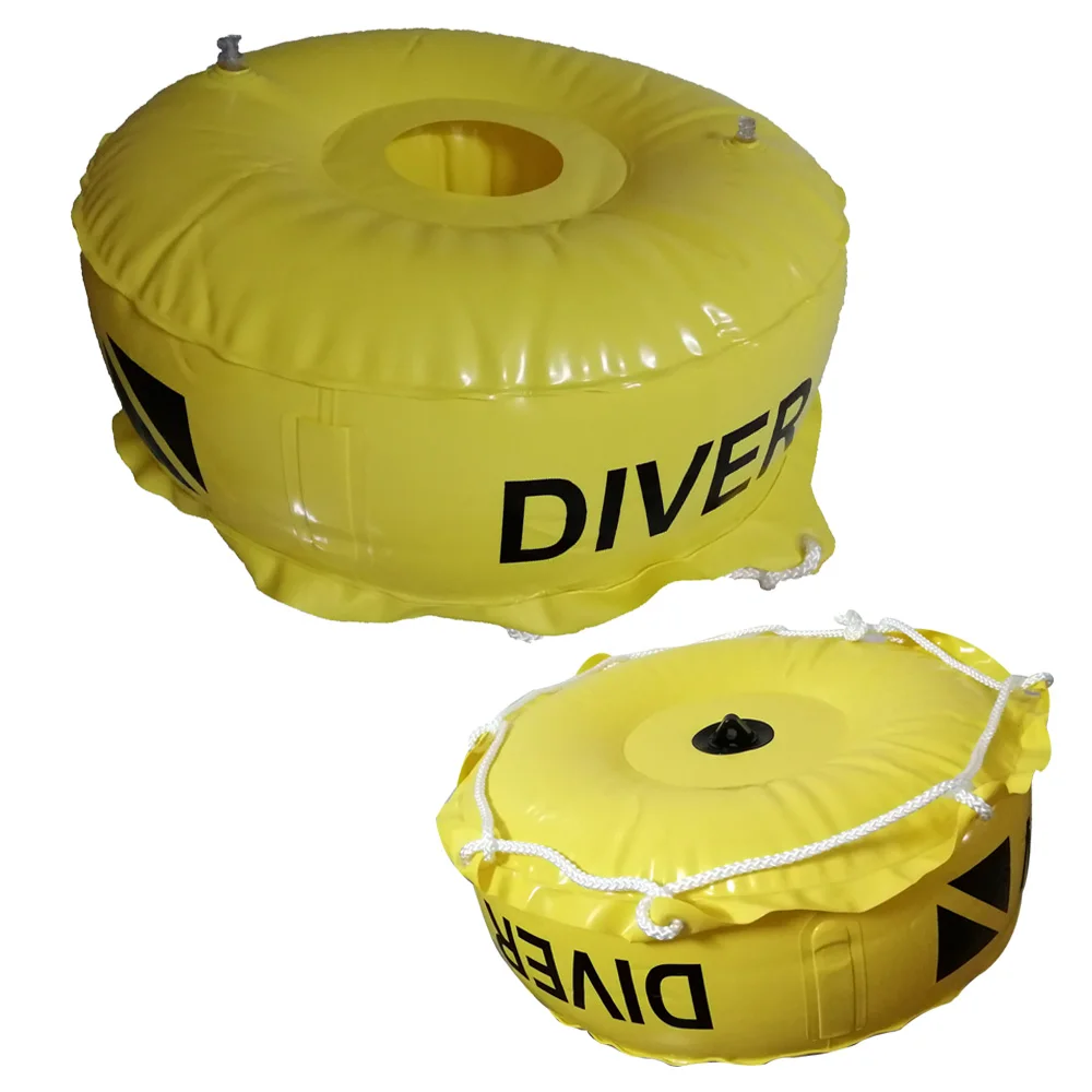 

Scuba Diving Deluxe Diver Below Flag Float without flag Inflatable Diver Down Flag Bouy for Wreck Cave Diving