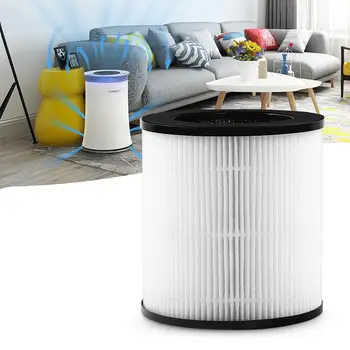 

3 in 1 Air Purifier HEPA Filter Replacement For Low-Noise Desktop air purify Cleaning System