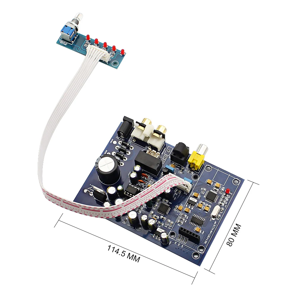 AIYIMA AK4490 AK4118 Decoder Audio Board 4 Way Input DAC With Coaxial Fiber 192KHZ DIY USB DAC Car Audio System
