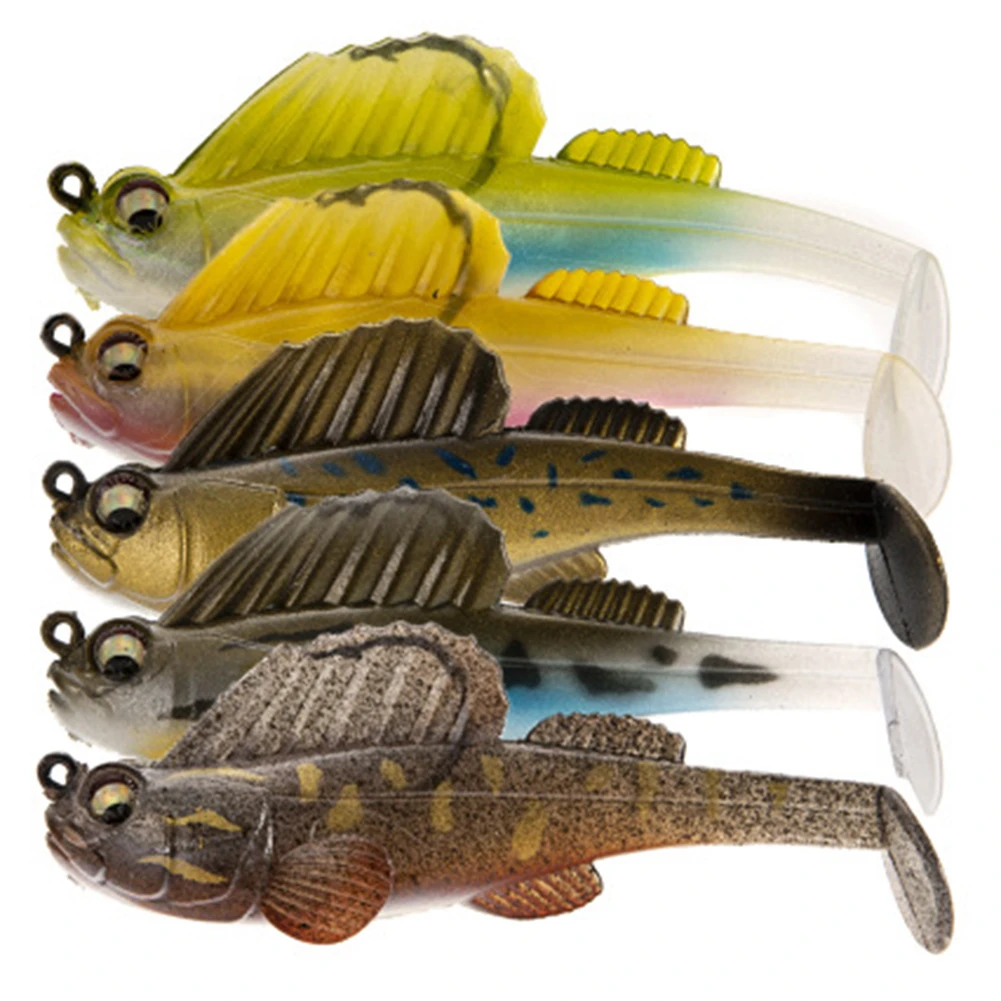 Fishing Soft Lure Artificial Fishing Bait 7.5CM Swimbaits Fishing Bass Deep