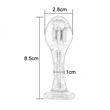 Glass Anal Dildo Small Butt Plug Anal Beads Everything for Sex Toys Women Couples Adult Products Crystal Glass Anal Stimulator 5