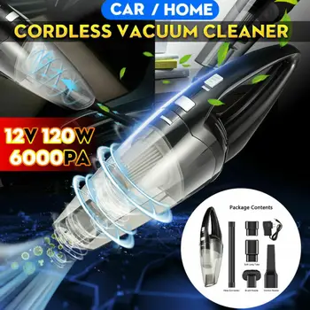 

120W High Power Rechargeable Cordless Wet & Dry Portable Car Home Vacuum Cleaner