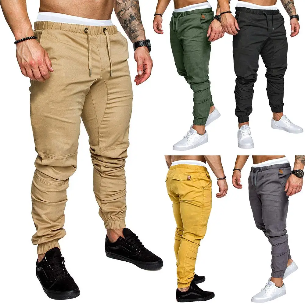 Мужские штаны для бега Sweats спортивные фитнес спортивные брюки прилегающего кроя однотонные повседневные узкие брюки, штаны