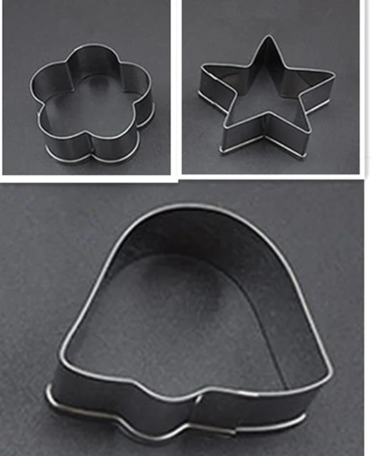D-3PCS 3 шт. нержавеющая сталь печенье DIY Плесень цветок круглой формы резак выпечки Плесень инструменты для тортов печенья выпечки инструменты - Цвет: D-3PCS