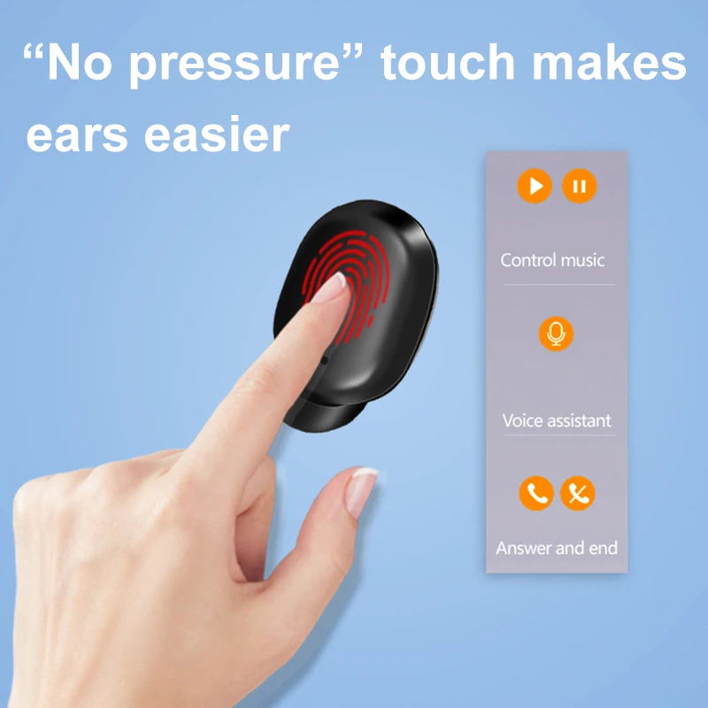 A6X TWS 5 0 Wireless Earphone Touch Sport Gaming Bluetooth earphone Earbuds For Iphone Xiaomi With Charging Box PK Redmi Airdots
