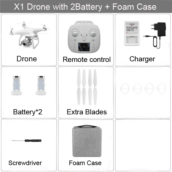 X1 1080P 2B Case LAUMOX X1 gps дрона с дистанционным управлением 5G Wi-Fi FPV 4K Камера 2-осевой бесщеточный мотор самостабилизирующийся Gimbal 17 мин Время полета Квадрокоптер с дистанционным управлением - Цвет: X1 1080P 2B Case