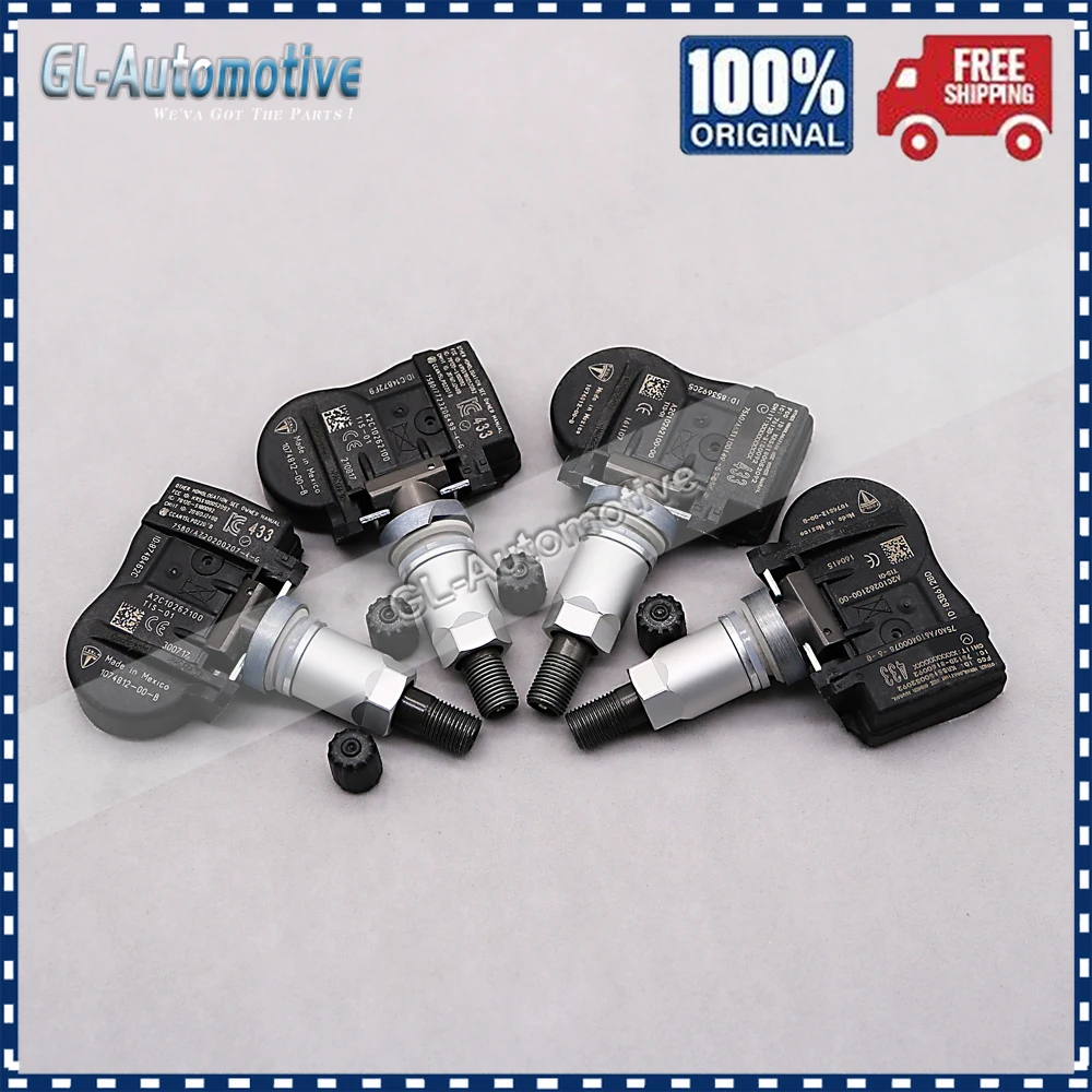 1074812 00 B New Set of (4) TPMS Tire Pressure Monitor Sensor For Tesla