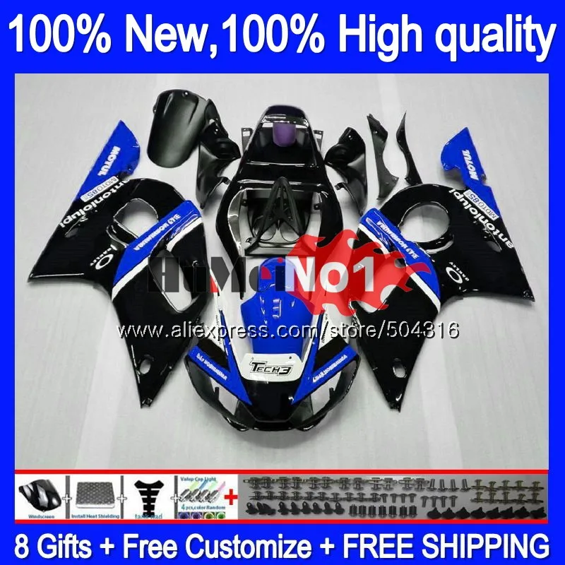 R 6 для YAMAHA YZF R6 YZF600 YZF 600 YZF-600 4MC. 108 YZF-R6 1998 1999 2000 2001 2002 YZFR6 98 99 00 01 02 цвет: черный, синий обтекатели - Цвет: No. 1