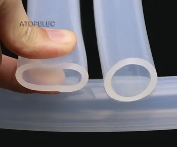 

2M Flexible Soft Food Grade Silicone Hose Tube Pipe Inner Diameter 16mm/18mm/20mm/22mm/25mm/30mm/32mm/36mm/38mm/50mm Clear Color