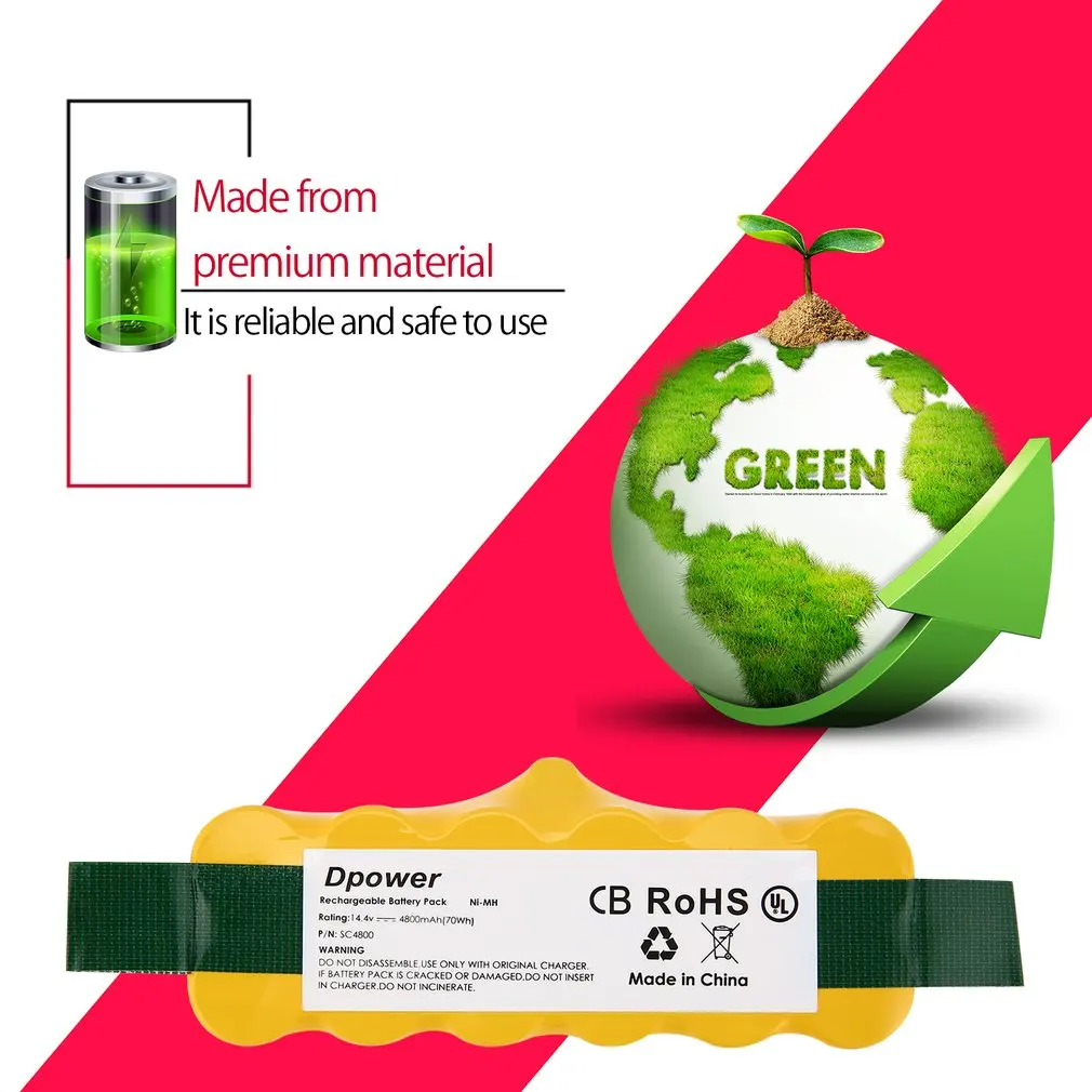 Online 6000mAh Ni Mh Akku für iRobot Roomba 500 600 700 800 900 Serie Staubsauger 600 620 650 700 770 780 800