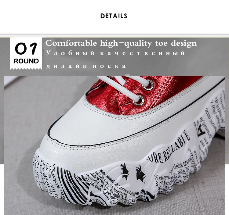 TUINANLE 2020 Chunky Sneakers Women Bling PU Women Shoes White Sneakers Spring Women Wedge Shoes High Platform Zapatillas Mujer