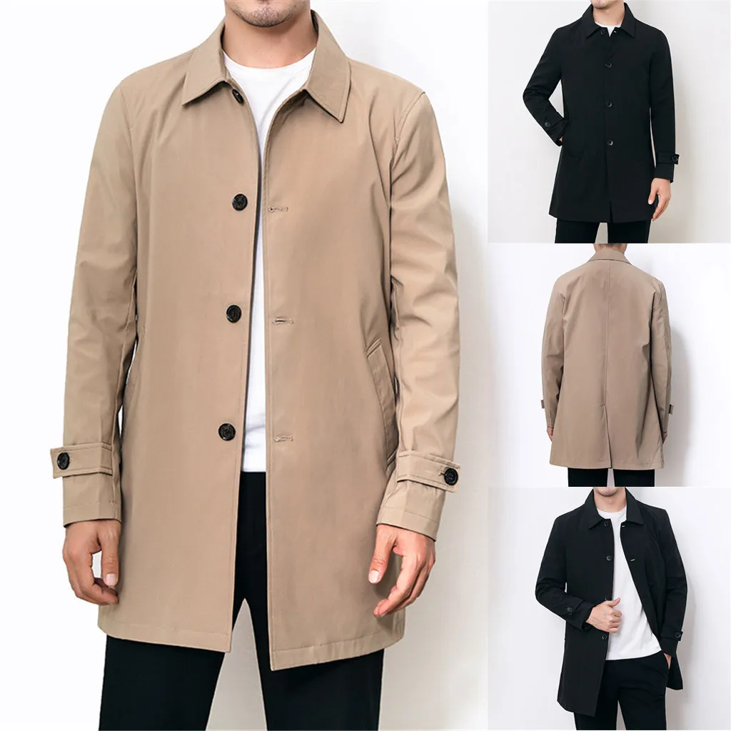 Chaqueta hombre erkek mon, зимнее пальто, мужское, одноцветное, с карманами, с окантовкой, цвет золотой, на кнопках, повседневное, длинное пальто, veste