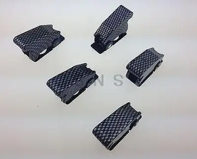 

Baomain 3Pcs 12mm Mount Dia. Carbon Safety Flip Cover for Toggle Switch