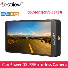 Bestview S5 5 дюймов камера поле DSLR монитор маленький Full HD 4K HDMI 1920x1080 ips