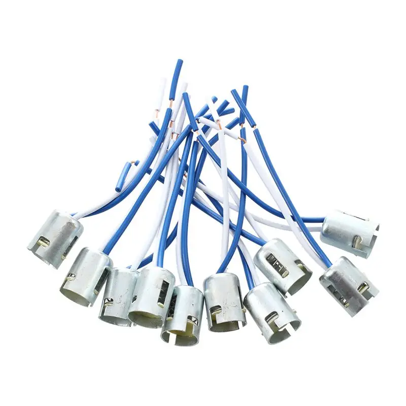 

10 x 1156 BA15S 1141 Xenon Light LED Lamp Bulb Socket Connector Plug