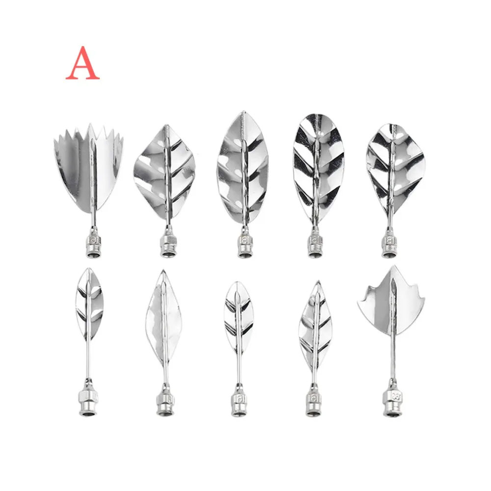 11pcs/set Creative Stainless Steel 3D Jelly Flower Art Tools Syringe 3D Gelatin Art Tools Jello Gubbins Set with Different Style