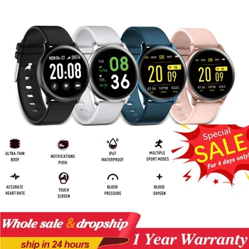 

KW19 Pro Smart Watch Fitness Tracker Bracelet Heart Rate Monitoring Sports Smart Bracelet Waterproof Touch Screen SmartBracelet