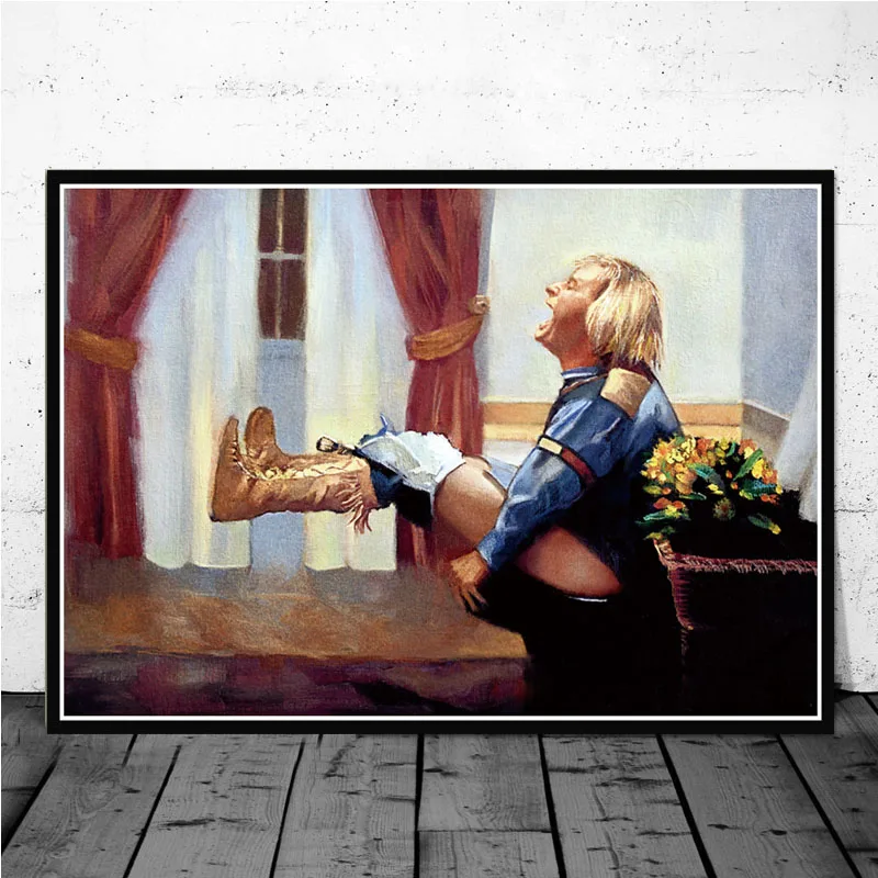 Canvas Oil Painting Dumb And Dumber Bathroom Jim Carrey Movie Funny Toilet Poster Prints Art Wall Picture Decor quadro cuadros