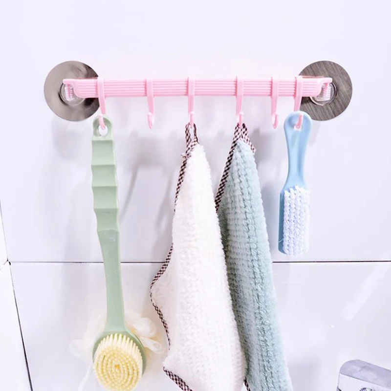 Wall mounted Bathroom Organizer hooks Towel Holder Key Hooks Kitchen accessories Cupboard Storage Rack Shelf holder | Дом и сад