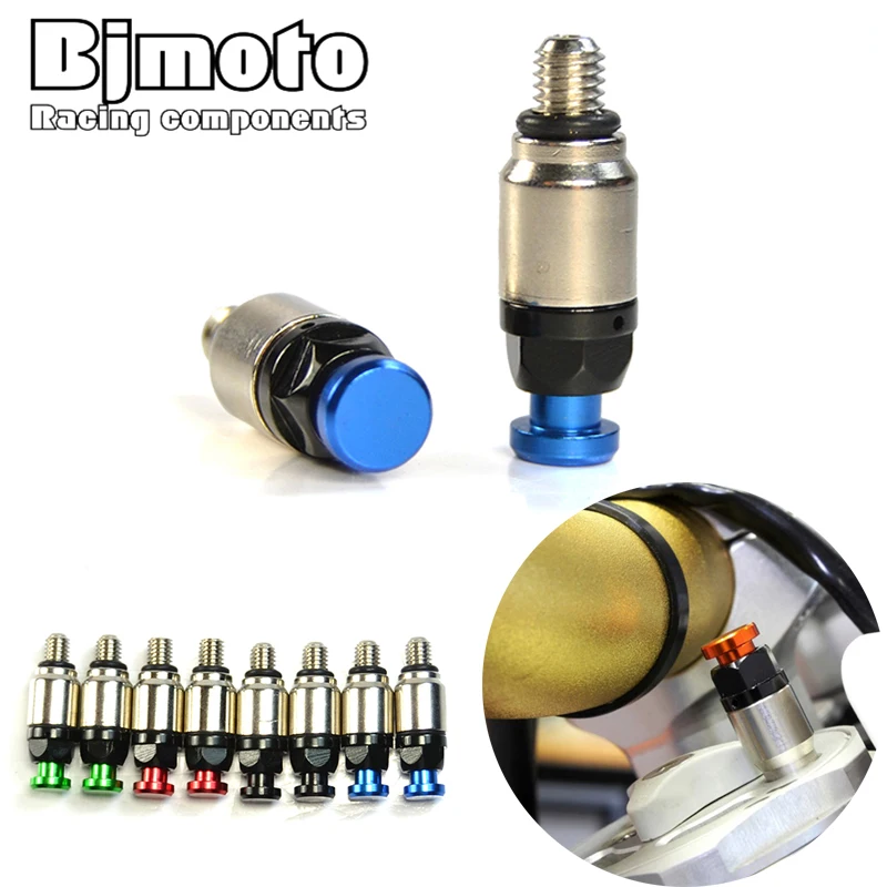 

Motorcycle Aluminum Brass Front Fork Bleeder Air Valves For KTM duke 300 900 1290 adventure Motorbikes M4x0.7 M5x0.8 Fork screws