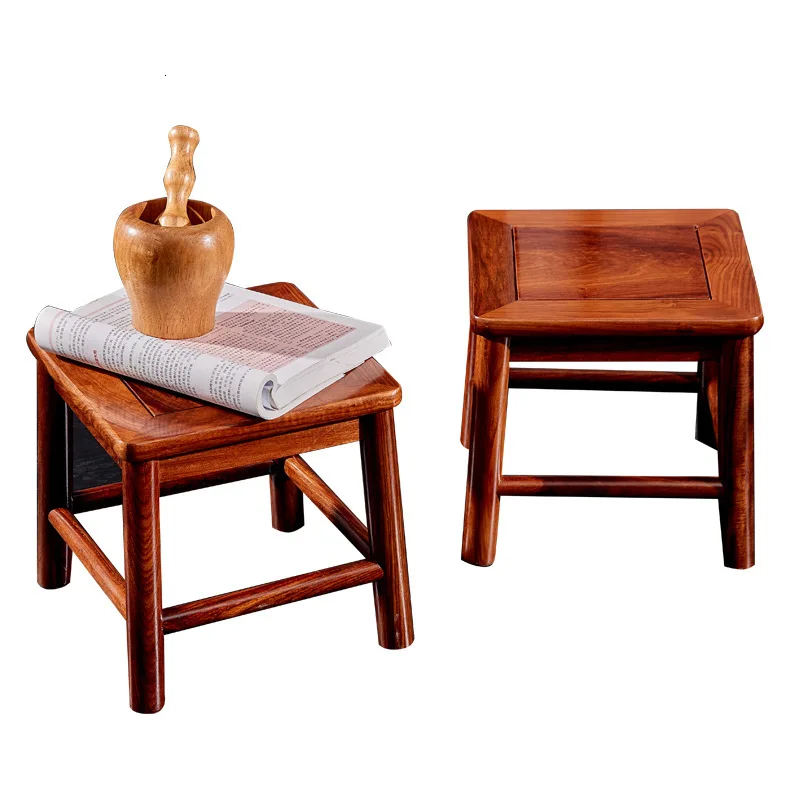 

Padauk Rosewood Hedgehog Red Sandalwood A Living Room Children Stool Shoes Stool Height The Bench Household Small Square Stool