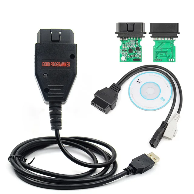 EOBD2 программатор Galletto 1260 OBD/OBDII ECU Flasher OBDII совместимый для зеленой печатной платы FTDI FT232RL инструмент для чтения и записи ECU чип тюнинг - Цвет: with cables