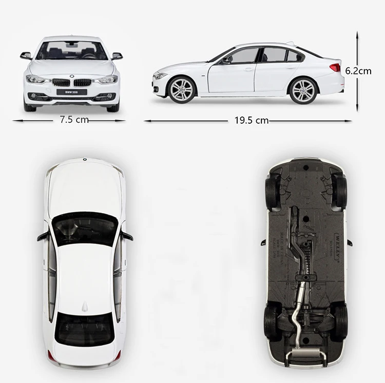 Новое поступление 1:24 F30 серии 335i машина для спортивных автомобилей литая модель машины коллекция моделей подарки игрушки W98