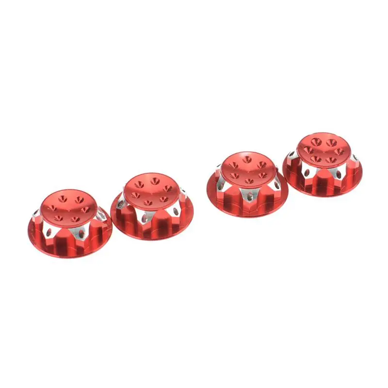 ABKT-4Pcs RC багги 1/8 масштаб 17 мм замок от пыли переходник для гаек для RC внедорожника Redcat LOSI Team-C колеса и диски гайка