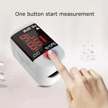 

Portable Fingertip Oximeter Monitor Blood Oxygen Saturation Pulsoximeter Heart Rate Spo2 PR Pulse Oximeter