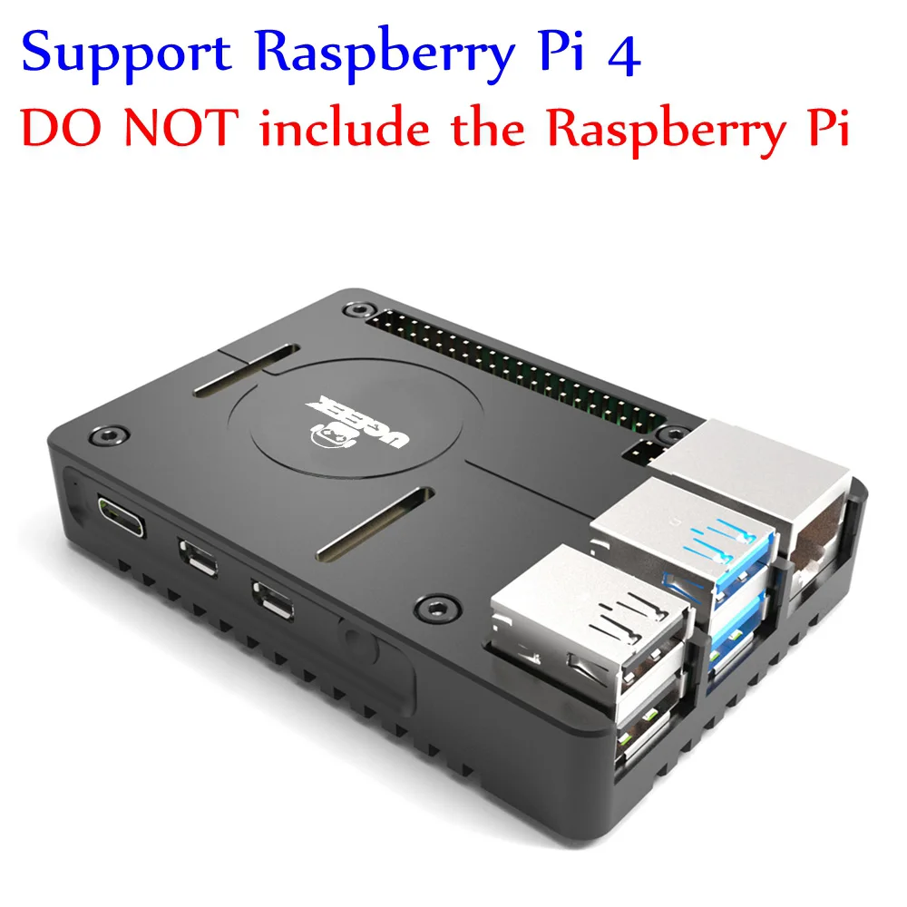 UGEEK Новинка! Ультратонкий чехол с ЧПУ из алюминиевого сплава для Raspberry Pi 4B | Raspberry Pi 3B+ | металлическая портативная коробка | Поддержка GPIO - Цвет: CaseOnlySuportPi4