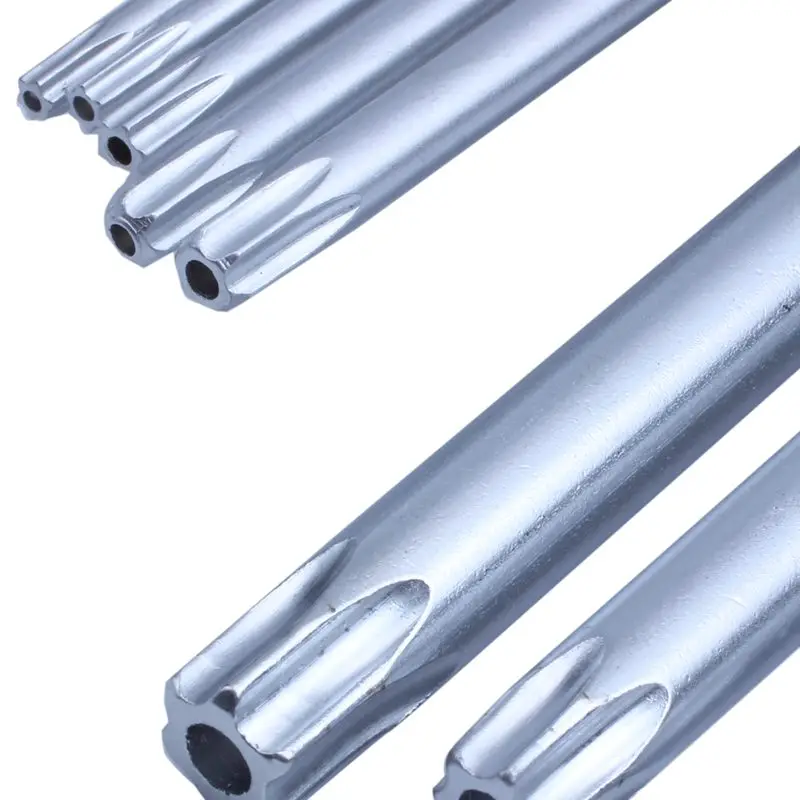 Набор 9x Torx ключ Expert Шестигранная звезда Безопасности биты отверстие T10-T50