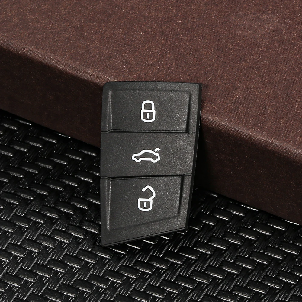 3 Buttons Remote auto Rubber Car Key Pad For VW Golf 7 4 5 Mk7 For Skoda Octavia A7 Polo Seat Leon Altea Ibiza Part