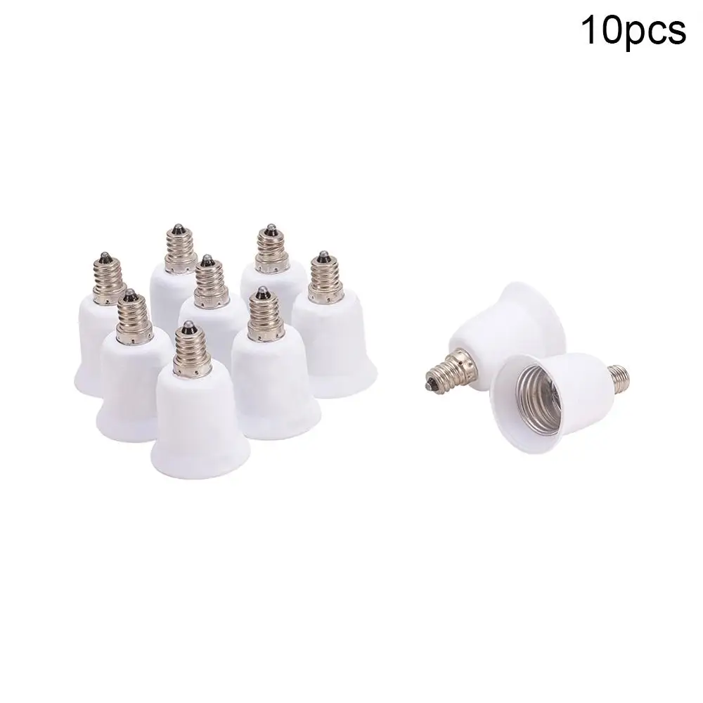 10pcs Othmro 7/10 шт. E12 для E26/E27 держатель лампы конвертер адаптер PBT коммутатор белый светильник s цоколь светильник аксессуары - Цвет: 10pcs
