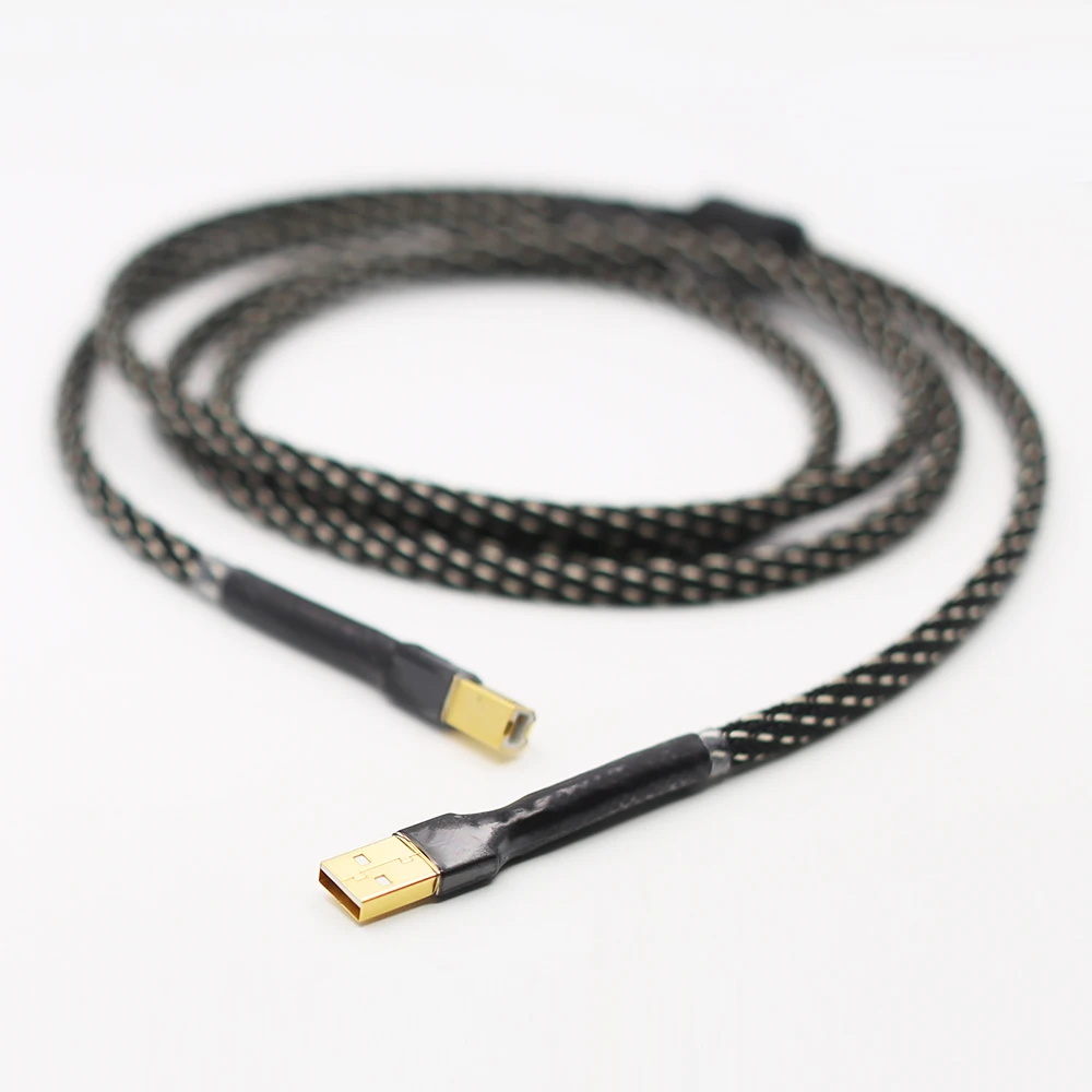 Hifi USB кабель высокого качества тип А-Тип B Hifi кабель для передачи данных для декодер DAC звуковая карта аудио кабель ЦАП линии передачи данных