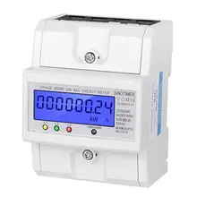 SINOTIMER DDS024R RS485 Modbus Rtu din-рейка 3 фазы 4P электронный ваттметр энергопотребление счетчик с ЖК-подсветкой