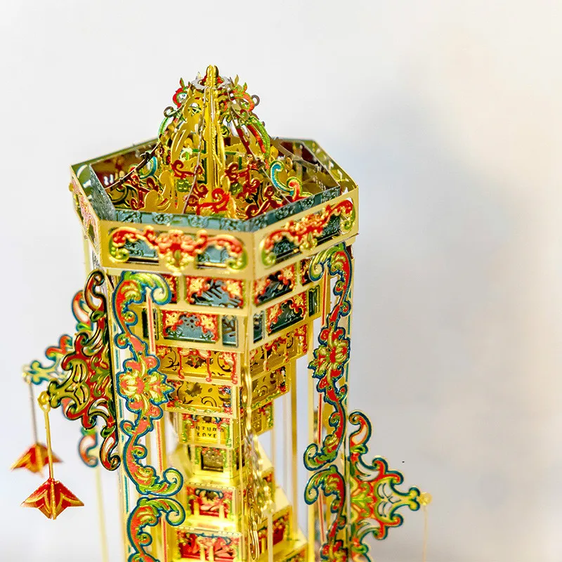 Creative Tongtianta Stereo Metal music box Hand-made Gift Large and Difficult Model