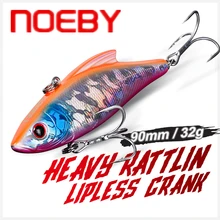 Noeby Rattling Fishing Lure 90mm 33g Sinking Wobbler VIB Crankbaits Rattlin Artificial Hard Bait for Bass Trout Sea Fishing Lure
