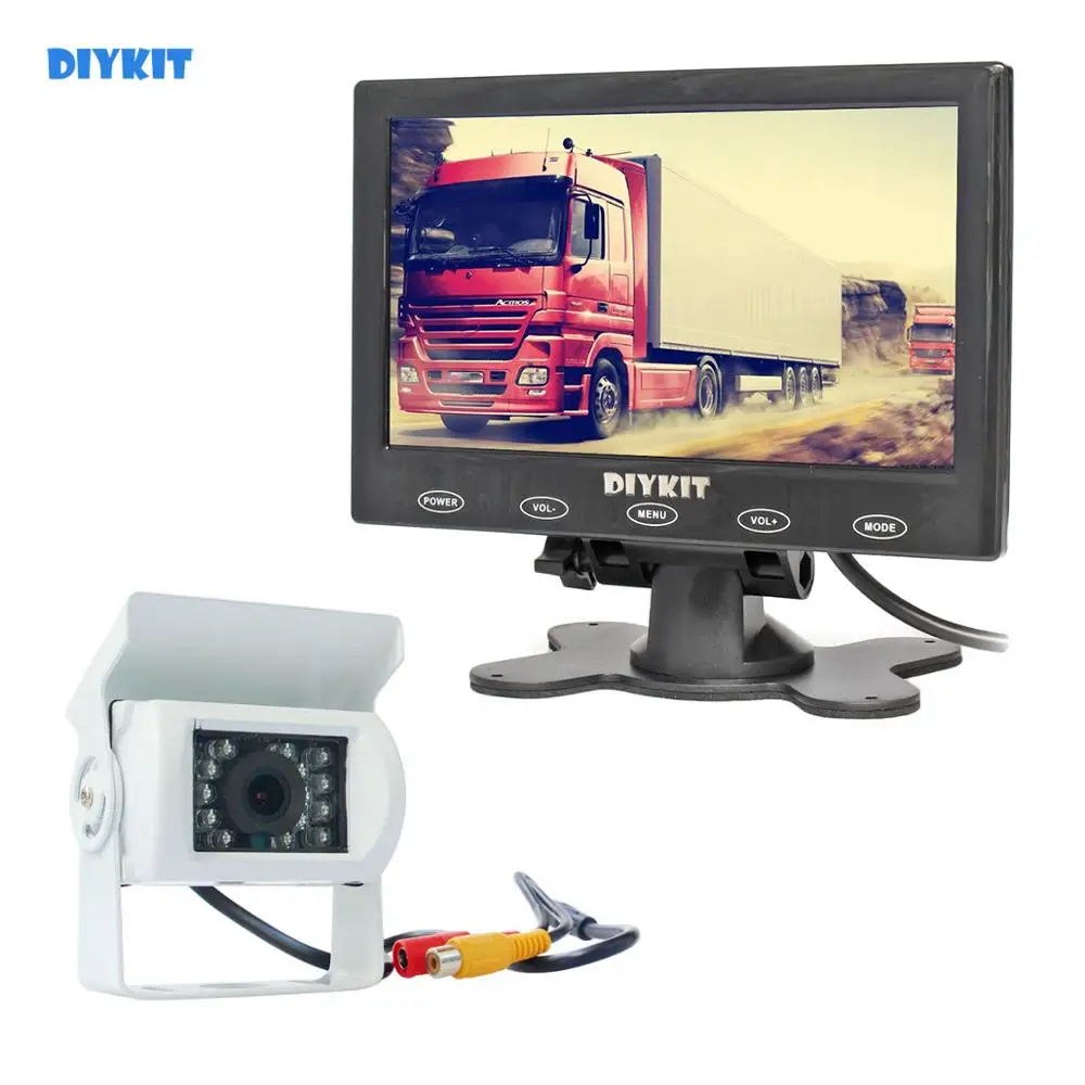 DIYKIT 7 дюймов сенсорный автомобильный монитор + запасной вид сзади CCD