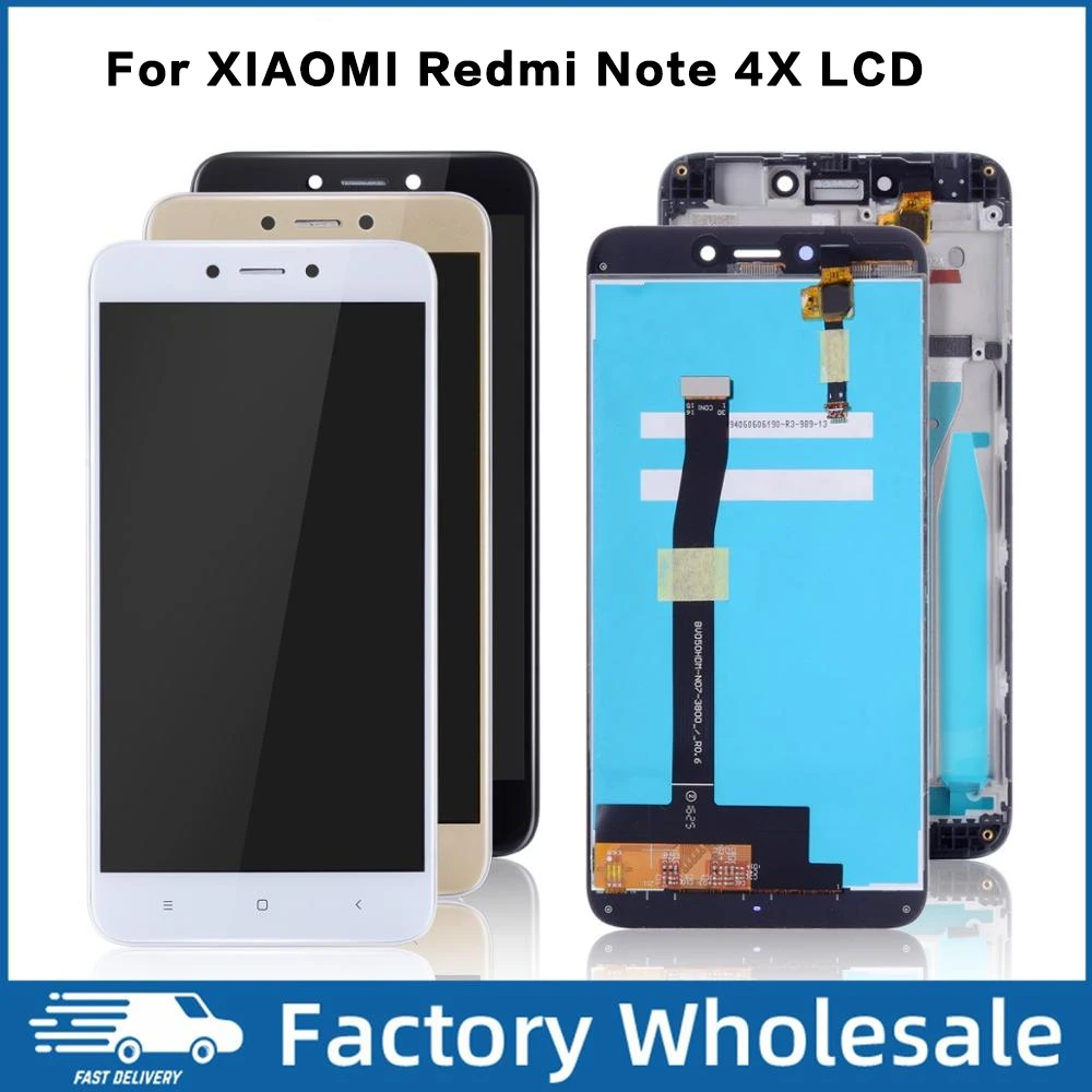 

For Xiaomi Redmi Note 4X LCD Display Touch Screen Digitizer Assembly Replacement With Frame For Xiaomi Redmi Note 4X lcd 5.0