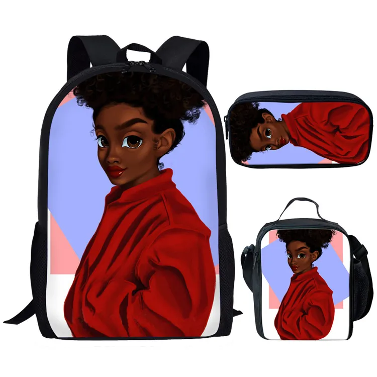 Nopersonality детские школьные сумки для детей черная девочка волшебный афро женский с принтом портфели для подростков школьный рюкзак Mochila - Цвет: Z5198CGK