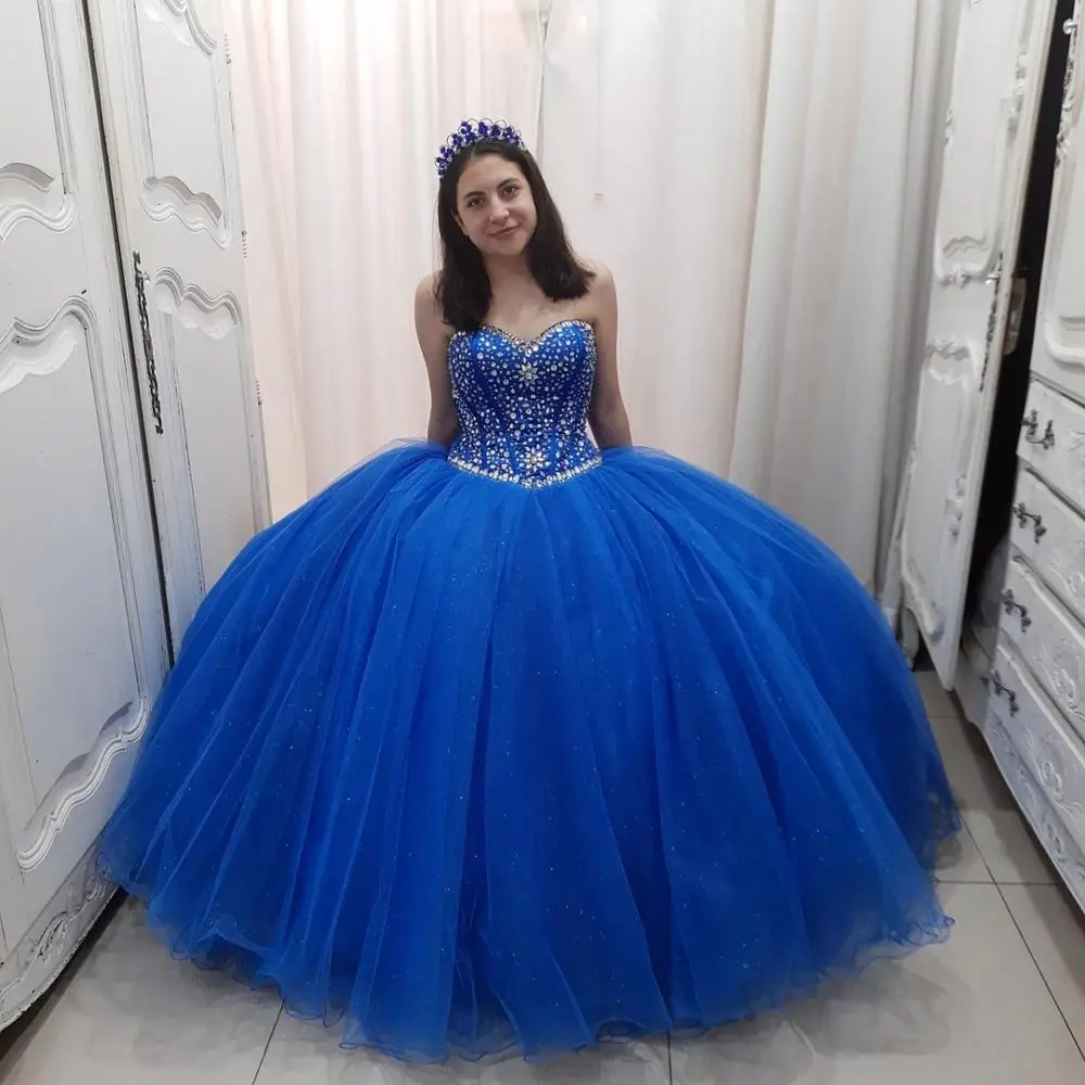 2021 Quinceanera платья бальное платье для особых случаев золото с королевскими синими
