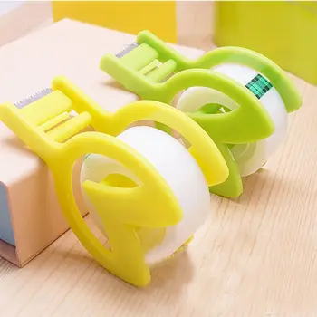 

1pcs Cute Tape Dispensers Gun Cutter Portable Office Supplies School Supplies Green Yellow 8.4 x 6.0 x 2.7 cm