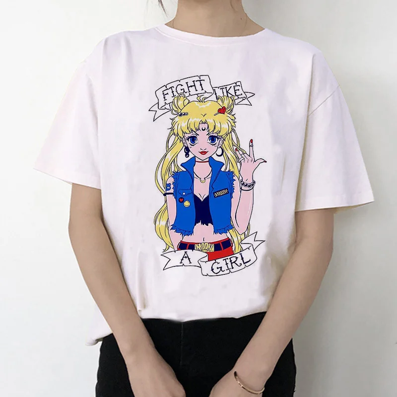 Sailor Moon 90s забавная футболка кофта с капюшоном футболка ...