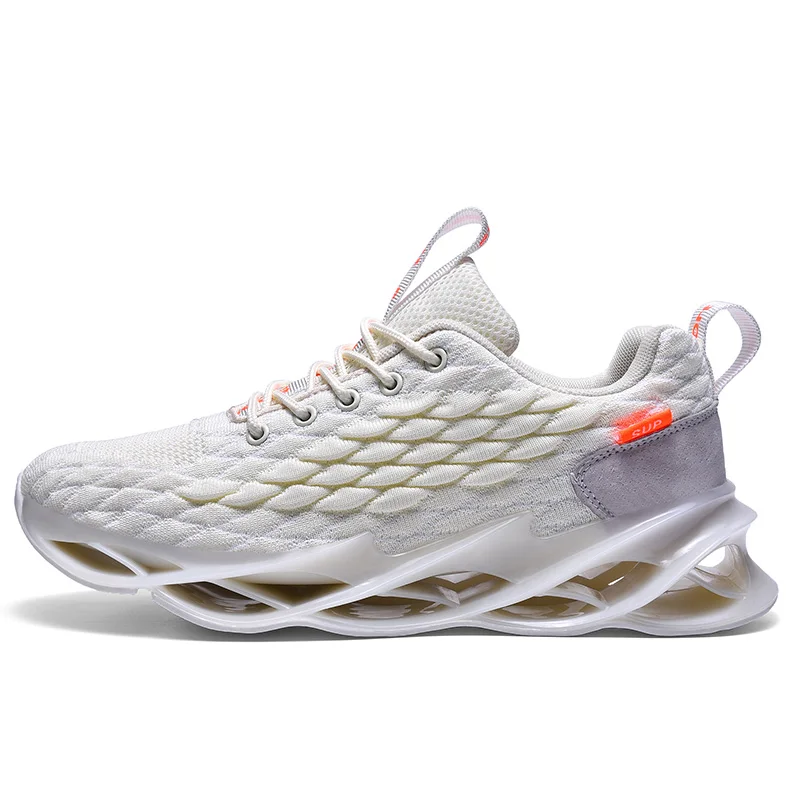 2019 New Blade Men Shark Sneakers Top Quality Cushioning Mesh Running Shoe For Men Outdoor Waking Shoe Athletic Jogging footwear