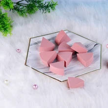 HTHL-10Pcs/лот Веер-образная затяжка макияж губка профессиональный косметический пуф для отбеливающий увлажняющий bb-крем Макияж Блендер мягкий Wate