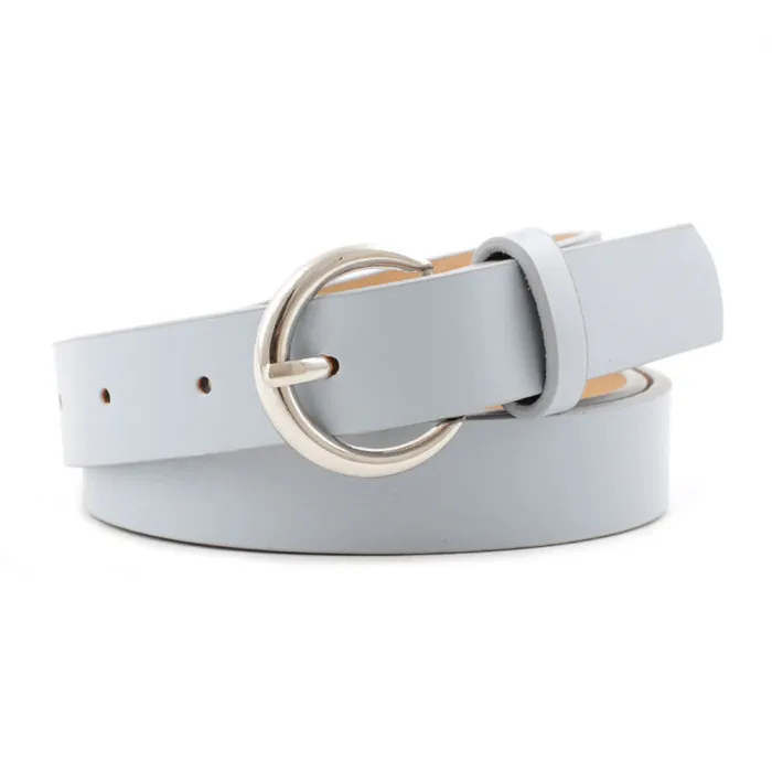 Новое Женское осеннее платье Ceinture Femme с круглым ремешком и пряжкой, джинсы из искусственной кожи, Модный женский пояс