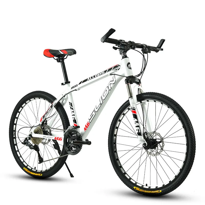 Mountain Bike 33 Speed 26 Inch Fat Bike Adult Shock Racing Car Double Disc Brakes Speed Student Bicycle