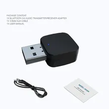 USB Bluetooth 5,0 адаптер аудио беспроводной передатчик приемник AUX порт для ТВ/ПК