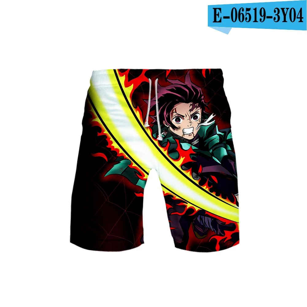 Стиль, Kimetsu no Yaiba, 3D принт, мужские летние шорты, лидер продаж, повседневные, крутые и дышащие, вентиляционные, Стильные пляжные шорты - Цвет: Pictured